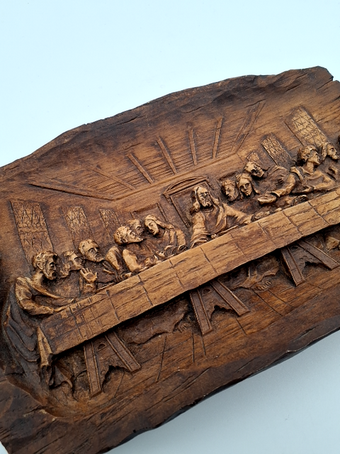 Den sidste nadver, platte med Jesus-relief